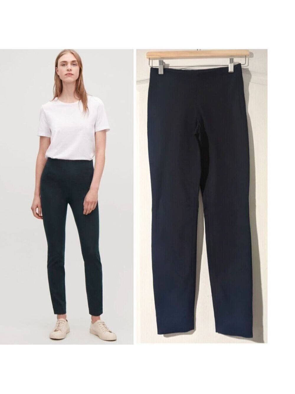 NEW! COS | Skinny-Fit Trousers In Navy